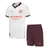 Kids Manchester City 2023/24 Away Soccer Jersey Kits(Jersey+Shorts) - goatjersey