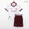 Kids Manchester City 2023/24 Away Soccer Jersey Kits(Jersey+Shorts) - goatjersey