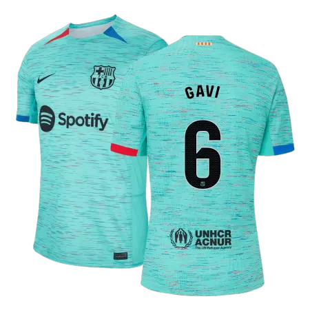 Men's Barcelona GAVI #6 2023/24 Third Away Player Version Soccer Jersey - goatjersey