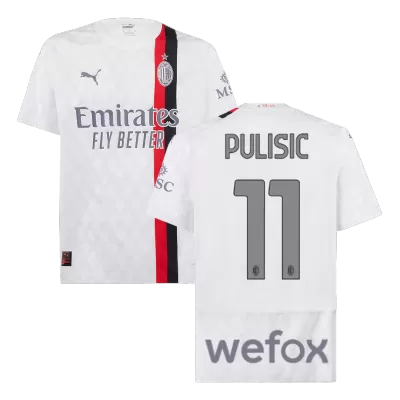 Men's AC Milan PULISIC #11 2023/24 Away Player Version Soccer Jersey - goatjersey