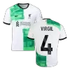 Men's Liverpool VIRGIL #4 2023/24 Away Player Version Soccer Jersey - goatjersey