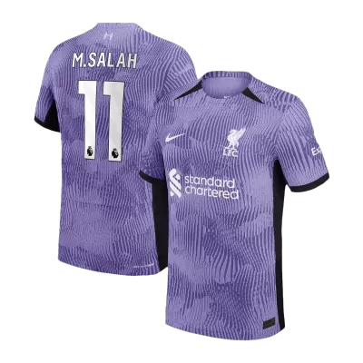 Men's Liverpool M.SALAH #11 2023/24 Third Away Player Version Soccer Jersey - goatjersey