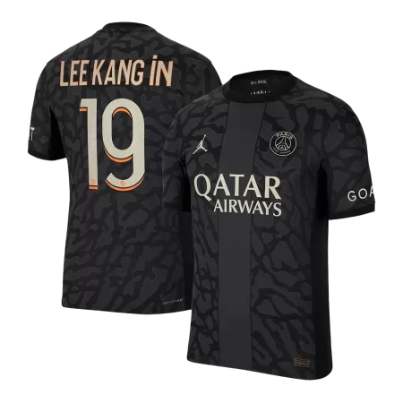 Men's PSG LEE KANG iN #19 2023/24 Third Away Player Version Soccer Jersey - goatjersey