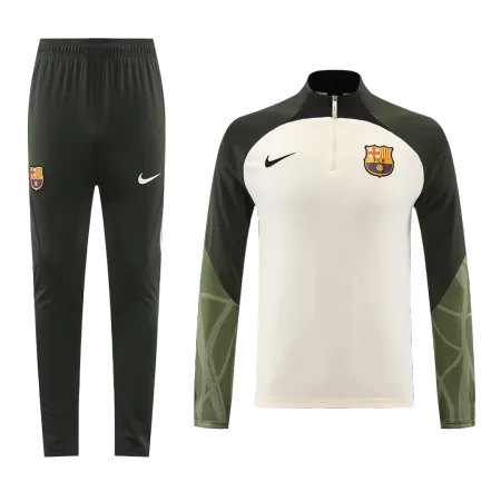 Men's Barcelona 2023/24 Tracksuit Zipper Sweat Shirt Soccer Kit (Top+Trousers) - goatjersey
