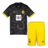 Kids Borussia Dortmund 2023/24 Away Soccer Jersey Kits(Jersey+Shorts) - goatjersey