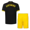 Kids Borussia Dortmund 2023/24 Away Soccer Jersey Kits(Jersey+Shorts) - goatjersey