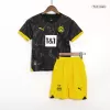 Kids Borussia Dortmund 2023/24 Away Soccer Jersey Kits(Jersey+Shorts) - goatjersey