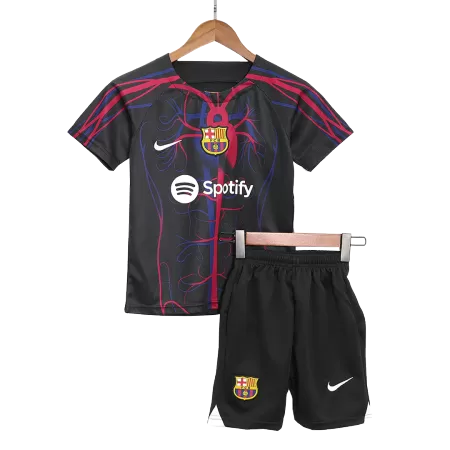 Kids Barcelona 2023/24 Soccer Jersey Kits(Jersey+Shorts) - goatjersey
