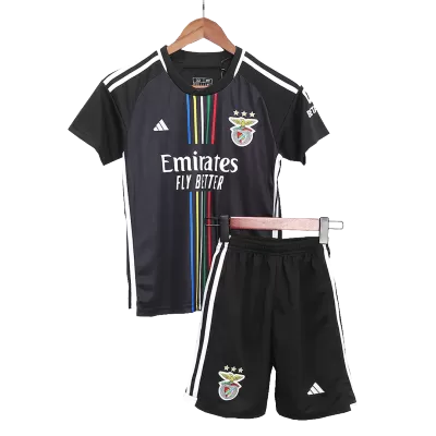 Men Benfica 2023/24 Away Soccer Jersey Kits(Jersey+Shorts) - goatjersey