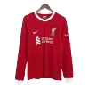 Men's Liverpool 2023/24 Home Soccer Long Sleeves Jersey - goatjersey