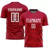 Men Custom Red White Soccer Jersey Uniform - goatjersey