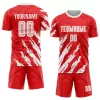 Men Custom Red White Soccer Jersey Uniform - goatjersey