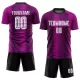 Men Custom Purple White Pink Soccer Jersey Uniform - goatjersey