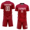 Men Custom Red White Soccer Jersey Uniform - goatjersey