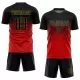 Men Custom Red Black Soccer Jersey Uniform - goatjersey