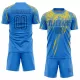 Men Custom US Navy Blue Yellow Soccer Jersey Uniform - goatjersey