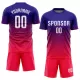 Men Custom Purple Hot Pink Soccer Jersey Uniform - goatjersey