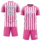 Men Custom Pink White Light Soccer Jersey Uniform - goatjersey