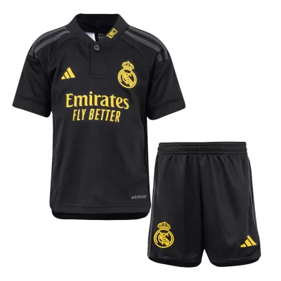 Kids Real Madrid 2023/24 Third Away Soccer Jersey Kits(Jersey+Shorts) - goatjersey