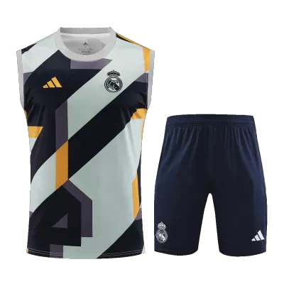 Men's Real Madrid Soccer Training Sleeveless Kit 2023/24 - goatjersey