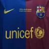 Men's 2008/09 Barcelona MESSI #10 Retro Home Soccer Long Sleeves Jersey - goatjersey