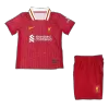 Kids Liverpool 2024/25 Home Soccer Jersey Kits(Jersey+Shorts) - goatjersey