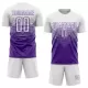 Men Custom Purple White Soccer Jersey Uniform - goatjersey