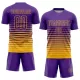 Men Custom Purple Gold Soccer Jersey Uniform - goatjersey