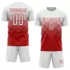 Men Custom Red White Soccer Jersey Uniform - goatjersey