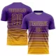 Men Custom Purple Gold Soccer Jersey Uniform - goatjersey
