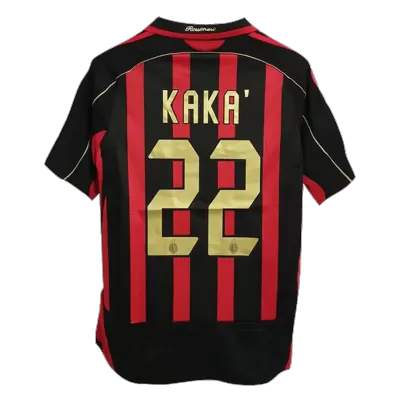 Men's 2006/07 AC Milan KAKA' #22 Retro Home Soccer Jersey - goatjersey