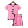 Kids Inter Miami CF 2024 Home Soccer Jersey Kits(Jersey+Shorts) - goatjersey