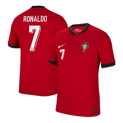 Men's Portugal RONALDO #7 2024 Home Player Version Soccer Jersey - goatjersey