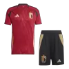 Men's 2024 Belgium Home Soccer Kit(Jersey+Shorts) - goatjersey