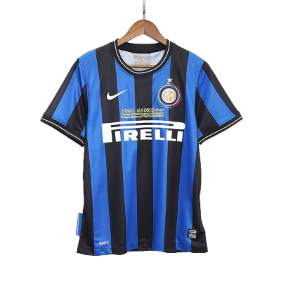 Men's 2009/10 Inter Milan Retro Home Soccer Jersey - goatjersey