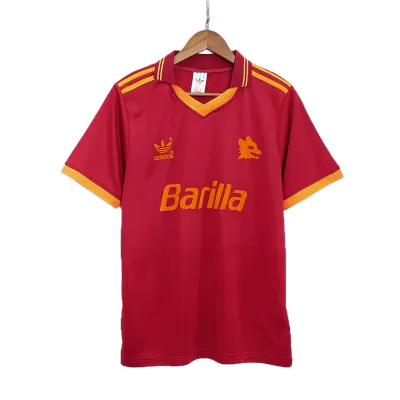 Men's 1992/94 Roma Retro Home Soccer Jersey - goatjersey