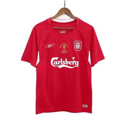 Men's 2005 Liverpool Retro Champion League Soccer Jersey - goatjersey