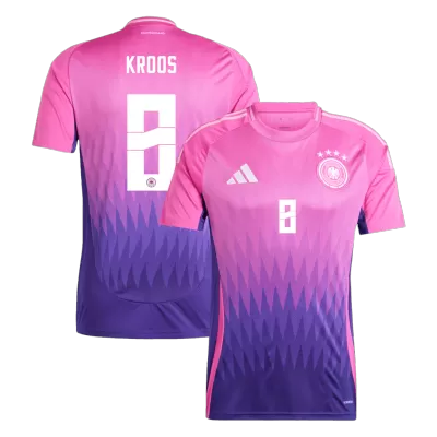 Men's KROOS #8 Germany Away Soccer Short Sleeves Jersey 2024 - goatjersey