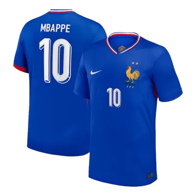 Men's MBAPPE #10 France Home Soccer Short Sleeves Jersey 2024 - goatjersey