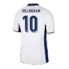 Men's BELLINGHAM #10 England Home Soccer Short Sleeves Jersey 2024 - goatjersey