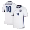 Men's BELLINGHAM #10 England Home Soccer Short Sleeves Jersey 2024 - goatjersey