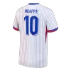 Men's MBAPPE #10 France Away Soccer Short Sleeves Jersey 2024 - goatjersey