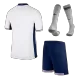 Kids England 2024 Whole Kits Home Soccer Kit (Jersey+Shorts+Sock - goatjersey