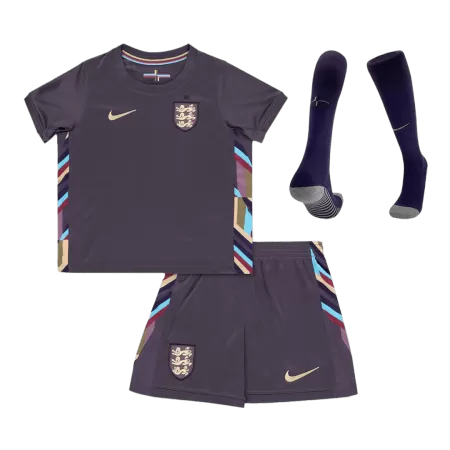 Kids England 2024 Whole Kits Away Soccer Kit (Jersey+Shorts+Sock - goatjersey