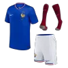 Kids France 2024 Whole Kits Home Soccer Kit (Jersey+Shorts+Sock - goatjersey