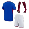 Kids France 2024 Whole Kits Home Soccer Kit (Jersey+Shorts+Sock - goatjersey