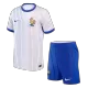 Kids France 2024 Away Soccer Jersey Kits(Jersey+Shorts) - goatjersey
