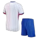 Kids France 2024 Away Soccer Jersey Kits(Jersey+Shorts) - goatjersey