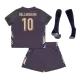 Kids England 2024 BELLINGHAM #10 Whole Kits Away Soccer Kit (Jersey+Shorts+Sock - goatjersey