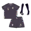 Kids England 2024 BELLINGHAM #10 Whole Kits Away Soccer Kit (Jersey+Shorts+Sock - goatjersey